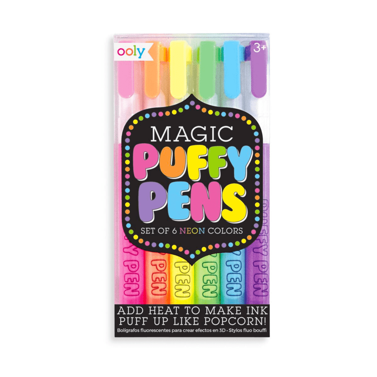 Magic Neon Puffy Pens kidochicago