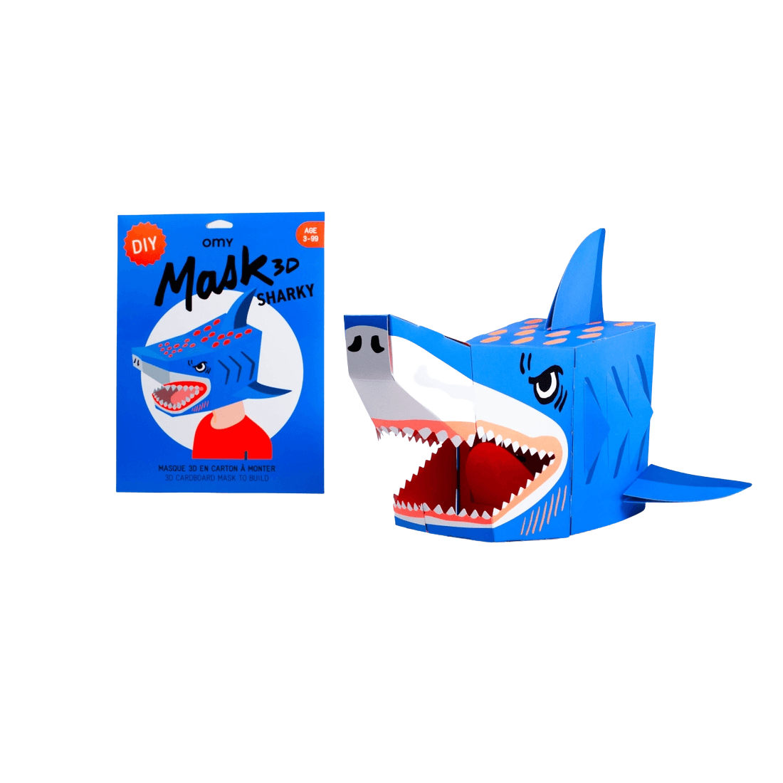 Krympe Cyclops nøgle DIY 3D Mask - Shark – kidochicago