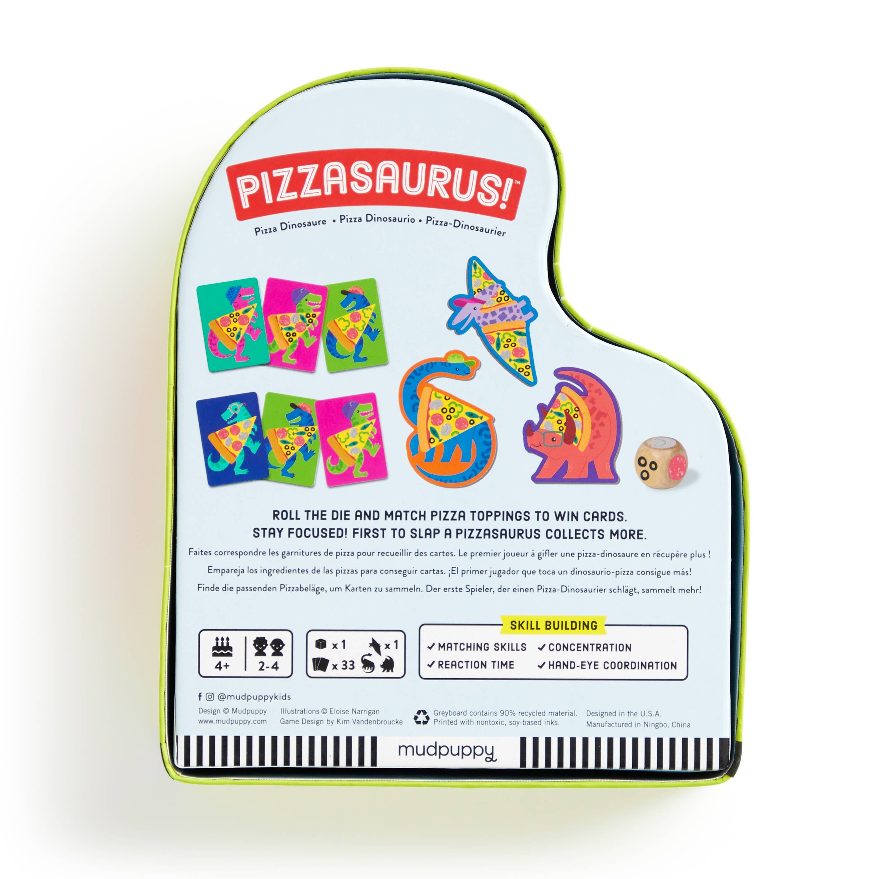 Pizzasaurus! Shaped Box Game