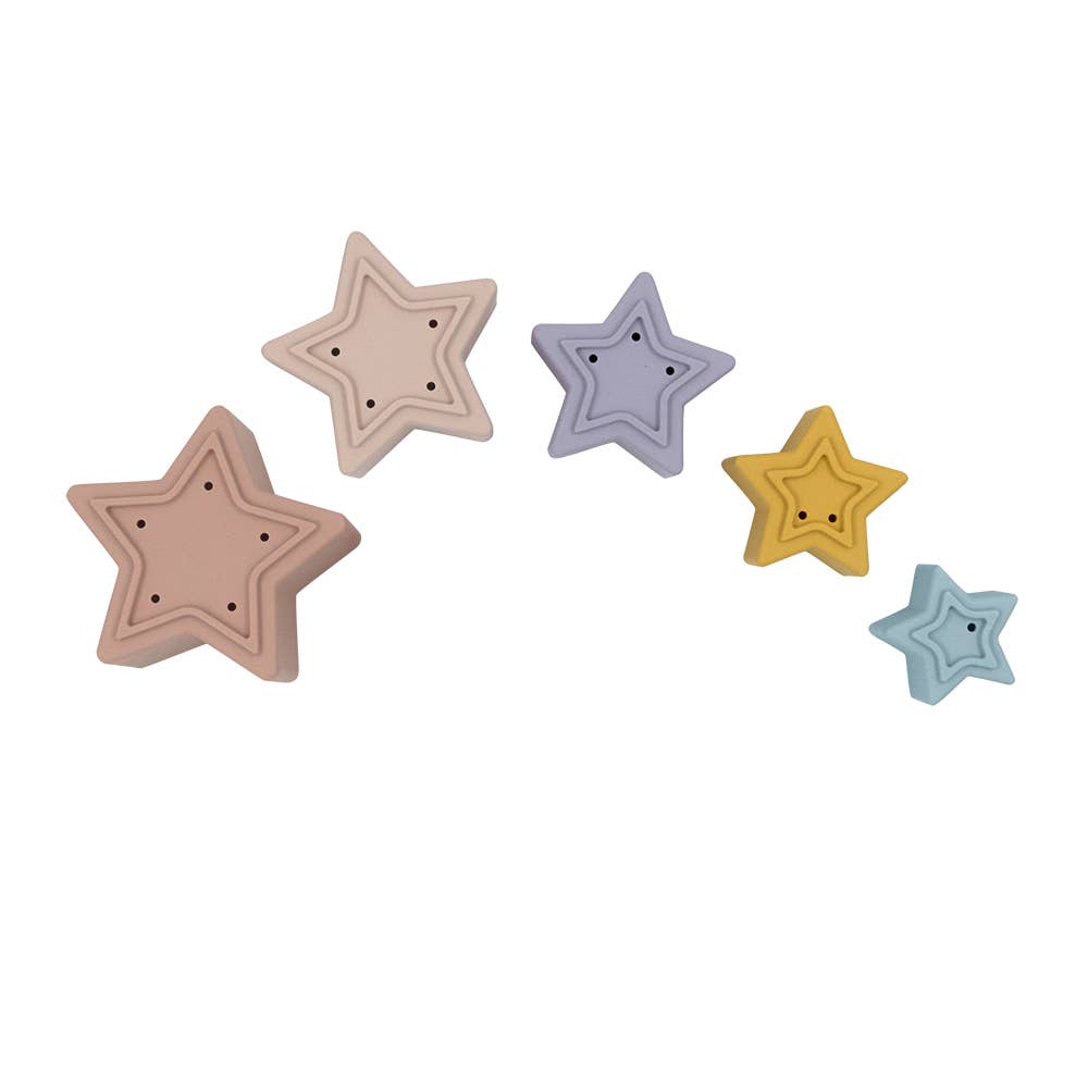 Silicone Nesting Stars  - Multi