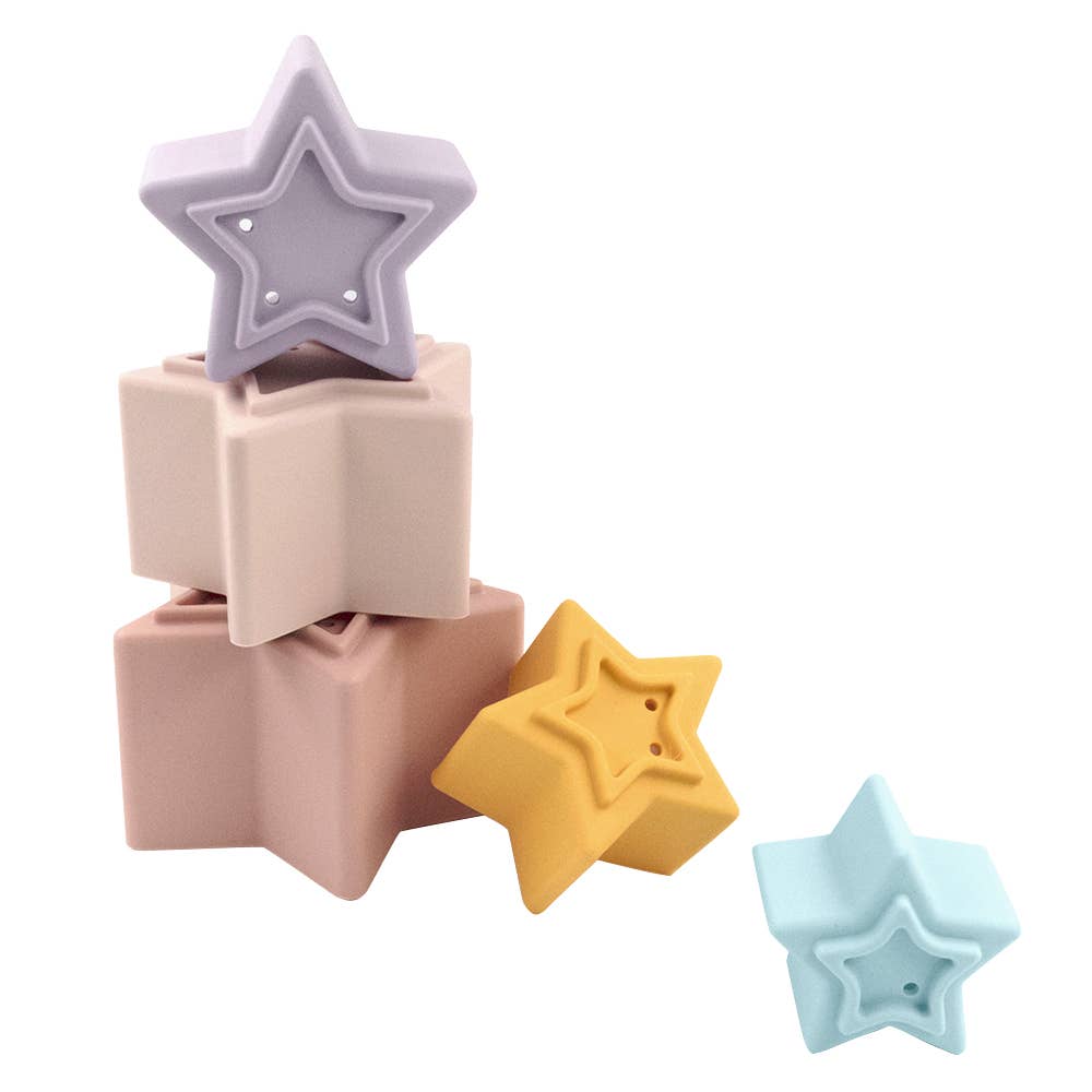 Silicone Nesting Stars  - Multi