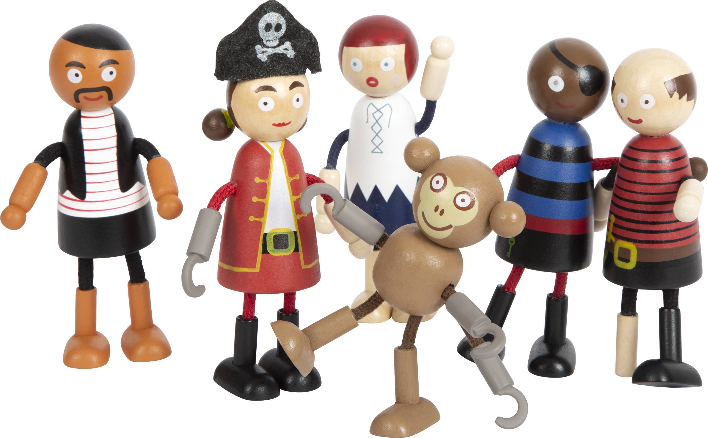 Small Foot Wooden Bending Dolls Pirate