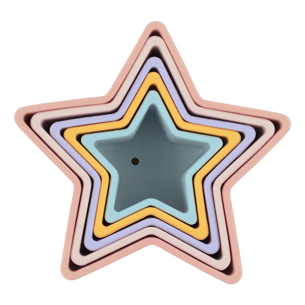 Silicone Nesting Stars  - Multi