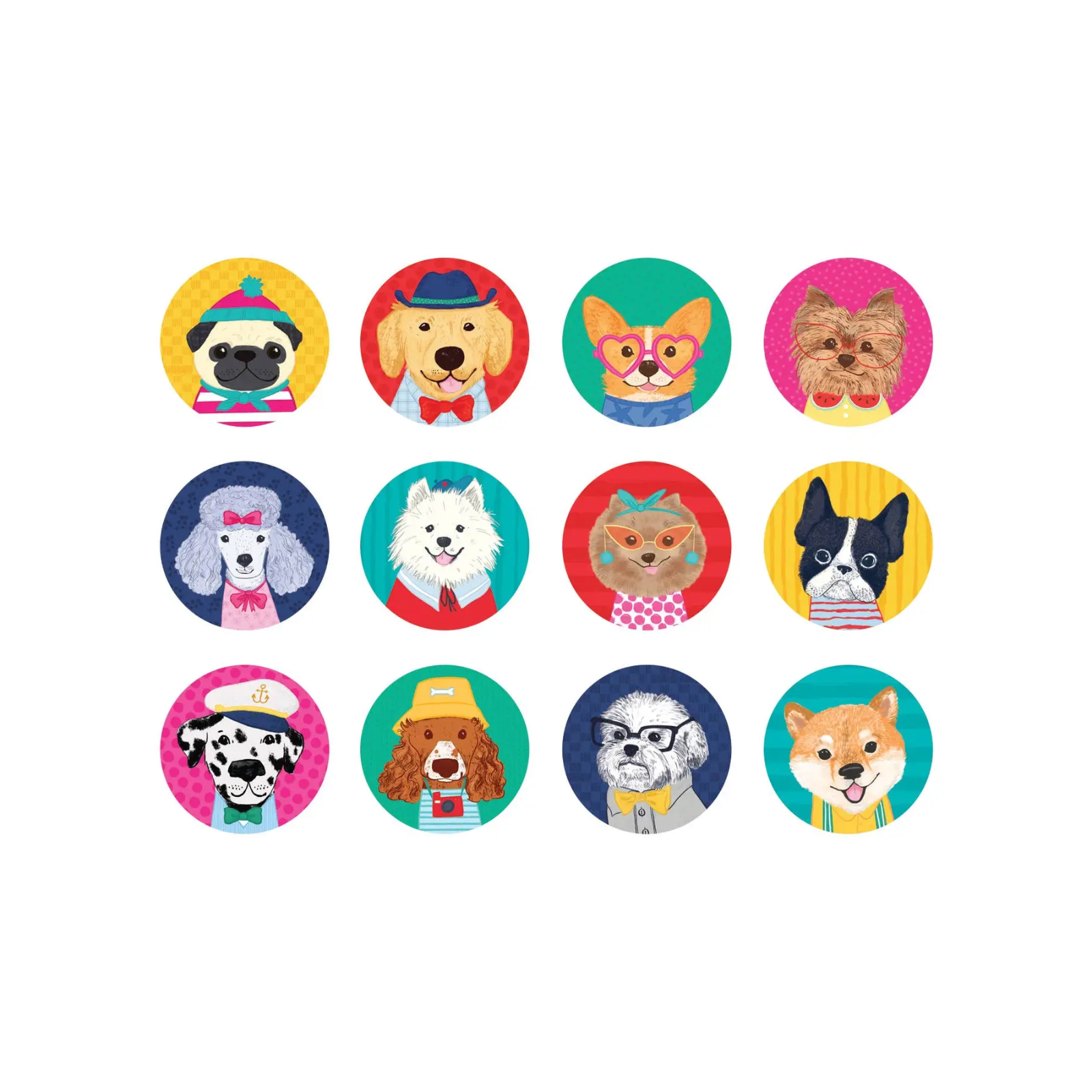 Dog Portraits Mini Memory Match