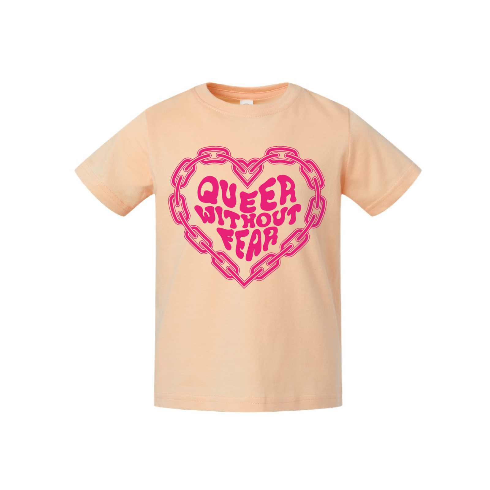 Queer Without Fear Adult Tee - Magenta